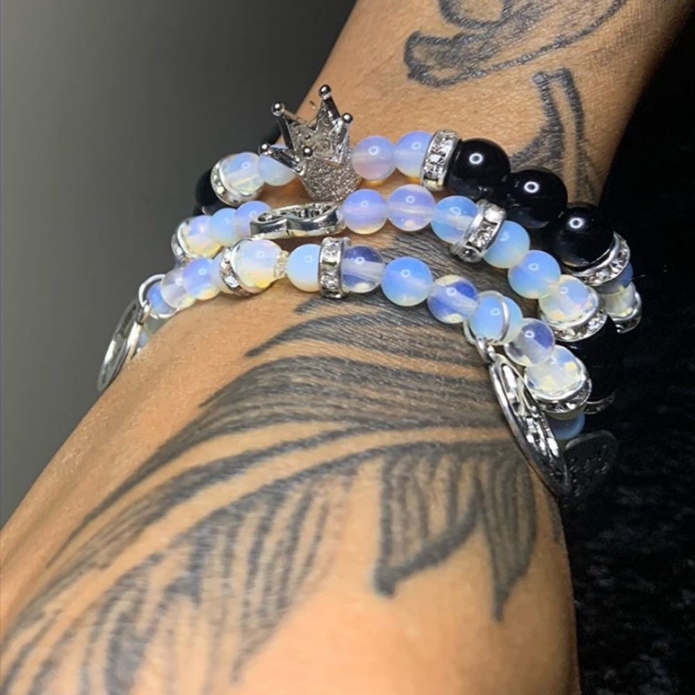 3 piece crystal bracelet set - Picture 3 of 6